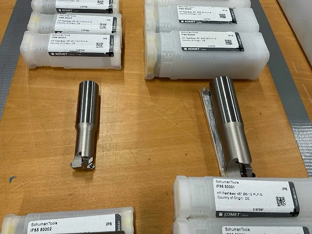 Komet verzinkfrees 45° met wisselplaten (17x) - afbeelding 3 van  5