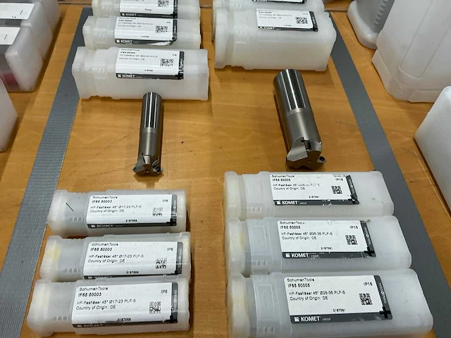 Komet verzinkfrees 45° met wisselplaten (17x) - afbeelding 4 van  5