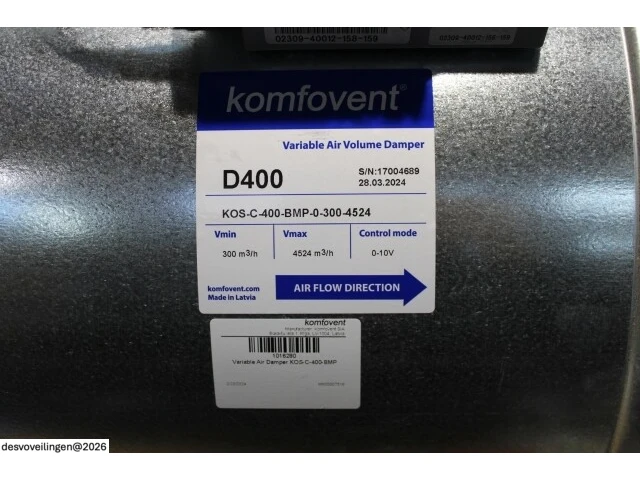 Komfovent kos-c-400 / vav-regelklep - afbeelding 3 van  6