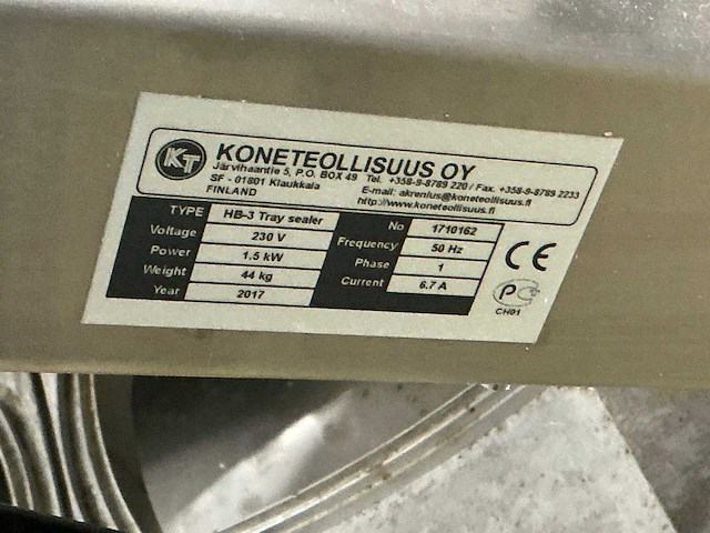 Koneteollisuus oy hb-3 verpakkingsmachine - afbeelding 5 van  5