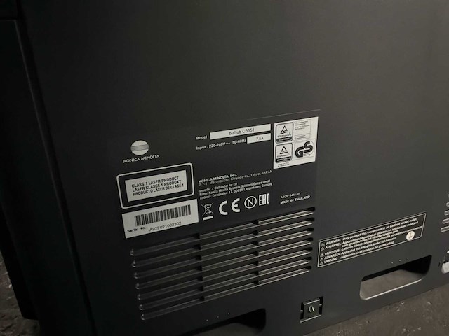 Konica minolta c3351 bizhub multifunctionele printer - afbeelding 4 van  5