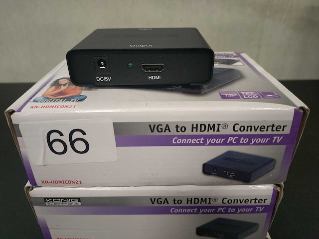 Konig - kn-hdmicon21 - 4x vga to hdmi converter - afbeelding 2 van  2