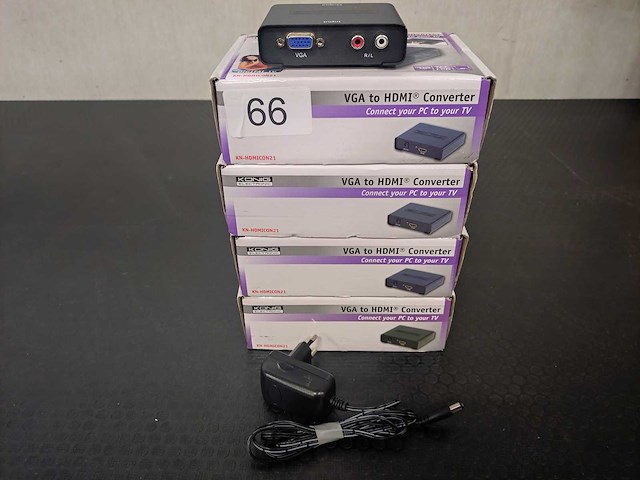 Konig - kn-hdmicon21 - 4x vga to hdmi converter - afbeelding 1 van  2