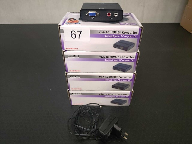 Konig - kn-hdmicon21 - 4x vga to hdmi converter - afbeelding 1 van  2