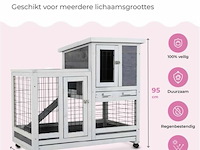 Konijnenhok 95 x 63 x 93 cm - afbeelding 2 van  3