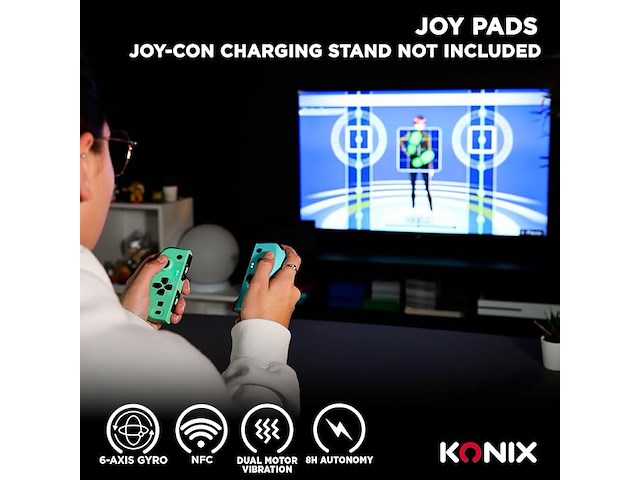 Konix joypads controller-paar voor nintendo switch - afbeelding 5 van  5