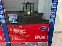 Konstsmide lantaarn met verlichte waskaars (4x) - afbeelding 2 van  3