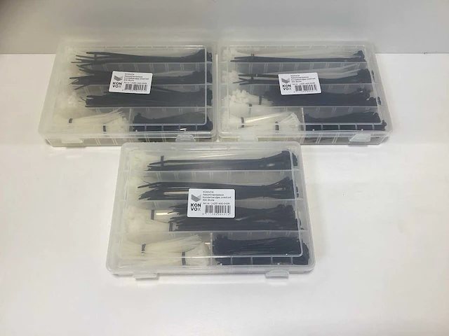 Konvox - assortimentsdoos met tie-wraps 400 stuks - (3x) - afbeelding 1 van  6