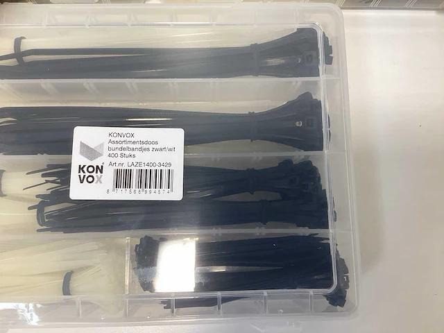 Konvox - assortimentsdoos met tie-wraps 400 stuks - (3x) - afbeelding 5 van  6