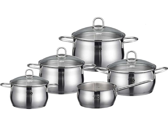 Kookgerei, roestvrij staal, graduatie, inductie-compatibel, zilver, 5 stuks - afbeelding 2 van  9