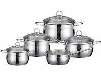 Kookgerei, roestvrij staal, graduatie, inductie-compatibel, zilver, 5 stuks - afbeelding 2 van  9