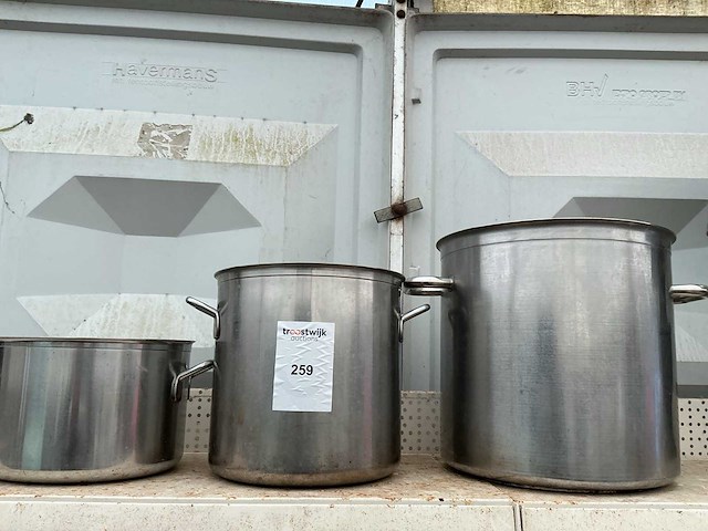 Kookketel zonder deksel (3x) - afbeelding 1 van  2