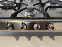 Kookplaat inox 60cm gietijzeren smeg ser60sgh3 - afbeelding 2 van  5