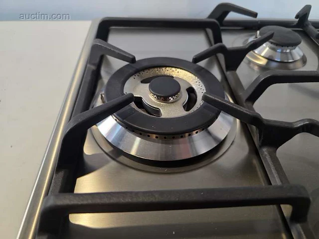 Kookplaat inox 60cm gietijzeren smeg ser60sgh3 - afbeelding 4 van  5