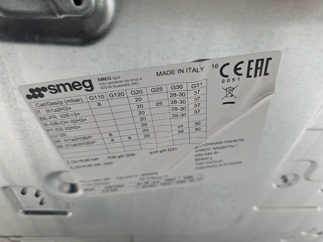 Kookplaat smeg p261xgh - afbeelding 6 van  7