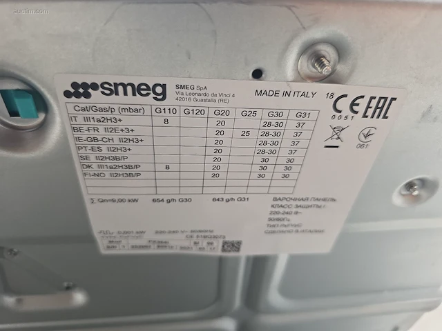 Kookplaat smeg px364l - afbeelding 5 van  5