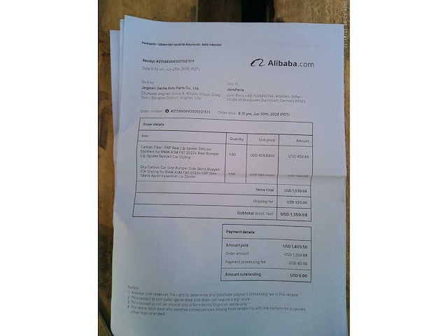 Koolstofvezel achterdiffuserkit voor bmw f97 x3m 2022 - afbeelding 2 van  5