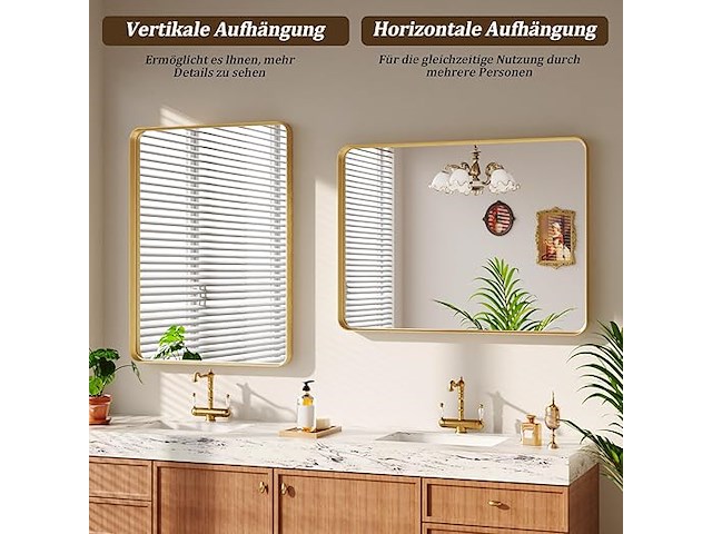 Koonmi wandspiegel (120 x 90 cm) - afbeelding 3 van  3