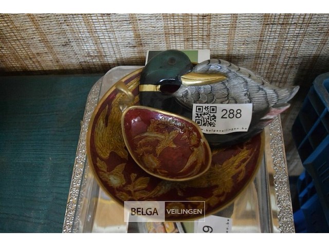 Koper handgeschilderde deco - afbeelding 1 van  3