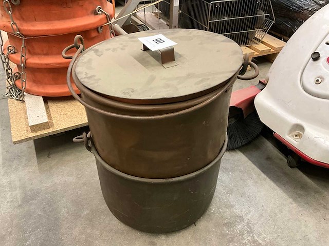 Koper kookketel (2x) - afbeelding 1 van  4