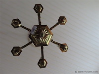 Kopere luster, 6 lichtpunten - afbeelding 2 van  4