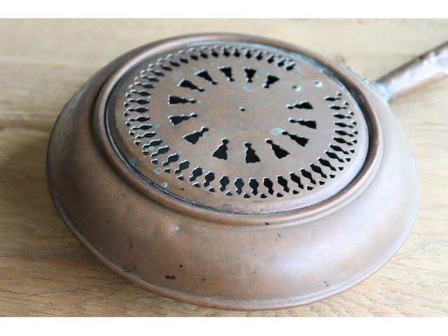 Koperen bedverwarmer - afbeelding 2 van  2