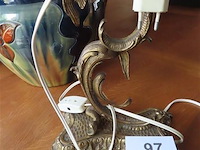 Koperen bijzetlamp, 6 lichtpunten - afbeelding 2 van  4