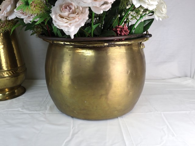 Koperen decoratieve pot (x3) - afbeelding 4 van  7