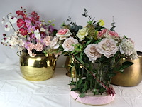Koperen decoratieve pot (x3) - afbeelding 5 van  7