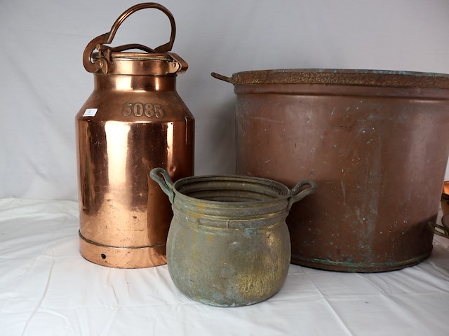 Koperen decoratieve pot (x5) - afbeelding 2 van  7