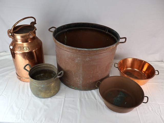 Koperen decoratieve pot (x5) - afbeelding 7 van  7