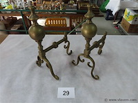 Koperen haardbokken - afbeelding 1 van  3