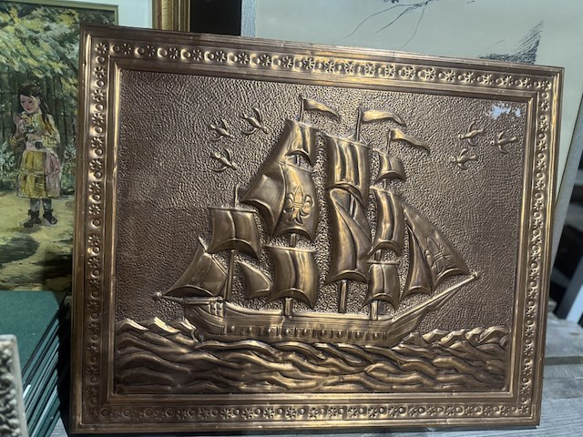 Koperen kader boot - afbeelding 2 van  2