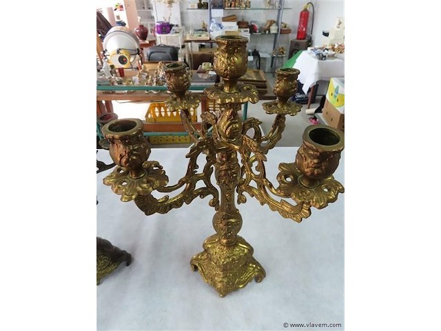 Koperen kandelaars 2 stuks - afbeelding 3 van  3