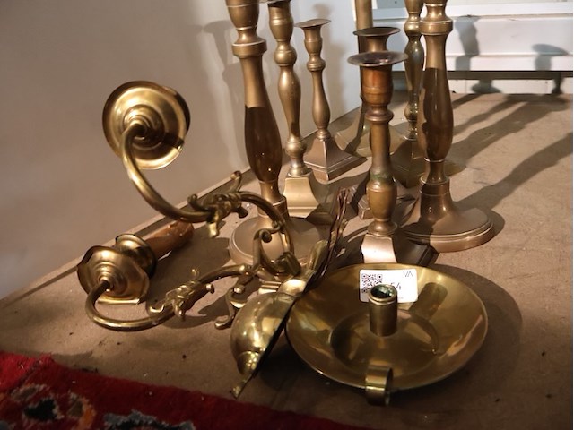 Koperen kandelaars (x10) - afbeelding 3 van  4