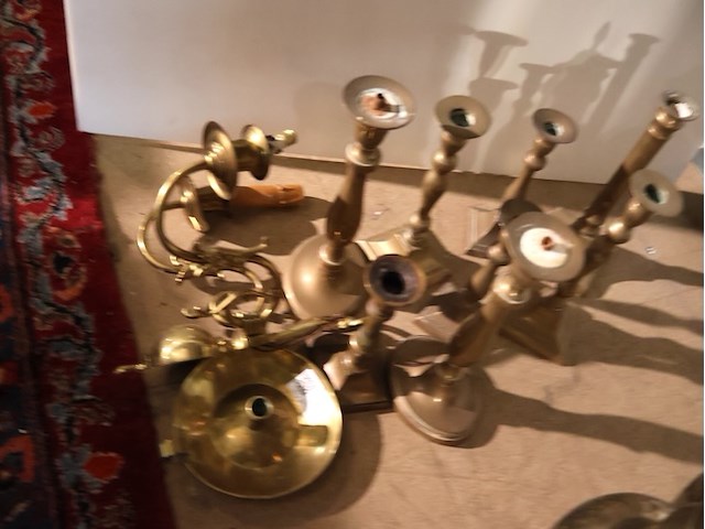 Koperen kandelaars (x10) - afbeelding 4 van  4