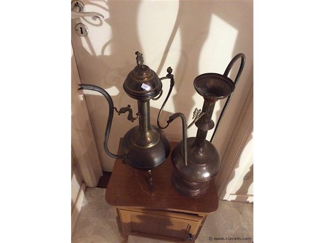 Koperen kannen 2st - afbeelding 1 van  3