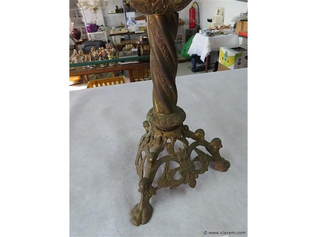 Koperen kerkandelaar h 50cm - afbeelding 3 van  3