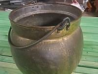 Koperen ketel h 290 mm ø 330 mm - afbeelding 1 van  3