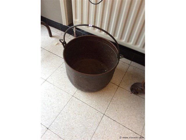 Koperen ketel - afbeelding 1 van  2