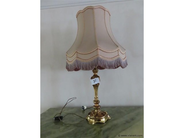 Koperen lamp - afbeelding 1 van  3