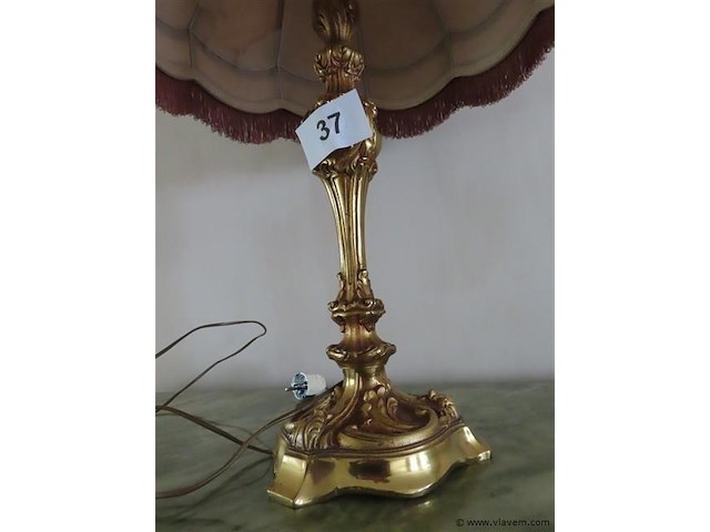 Koperen lamp - afbeelding 2 van  3