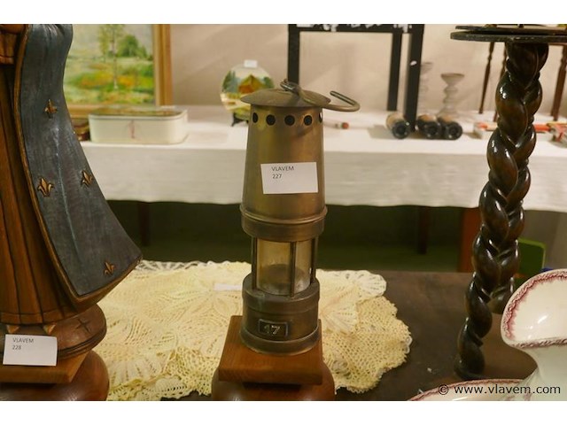 Koperen lamp - afbeelding 1 van  1