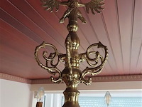 Koperen luster 6 lichtpunten - afbeelding 2 van  3