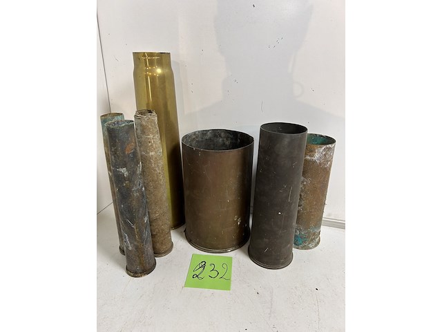 Koperen obushuls wo1 7 items - afbeelding 1 van  1