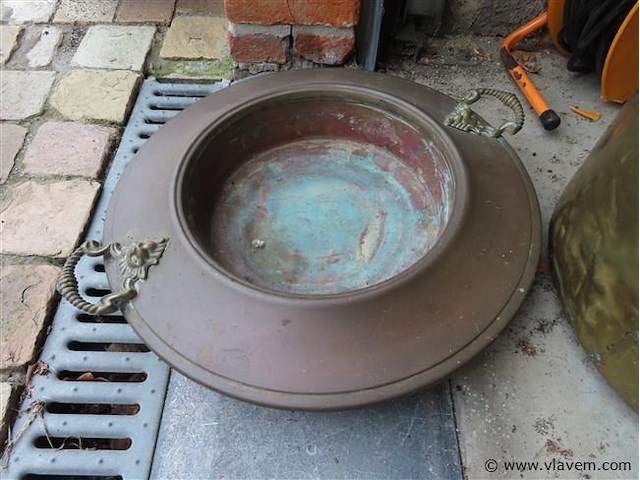 Koperen pot 2 stuks - afbeelding 2 van  3