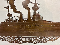 Koperen scheepsmaquette - afbeelding 2 van  2