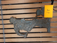 Koperen sculptuur van smid - afbeelding 2 van  2