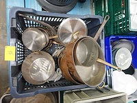 Koperen set kookpotten