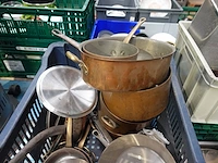 Koperen set kookpotten - afbeelding 4 van  4